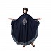 Embroidery Irani Kaftan with contrast border-Navy